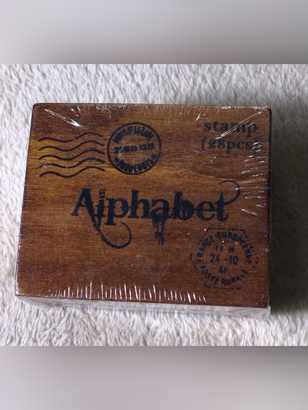 Alphabet Wooden Stamp Set